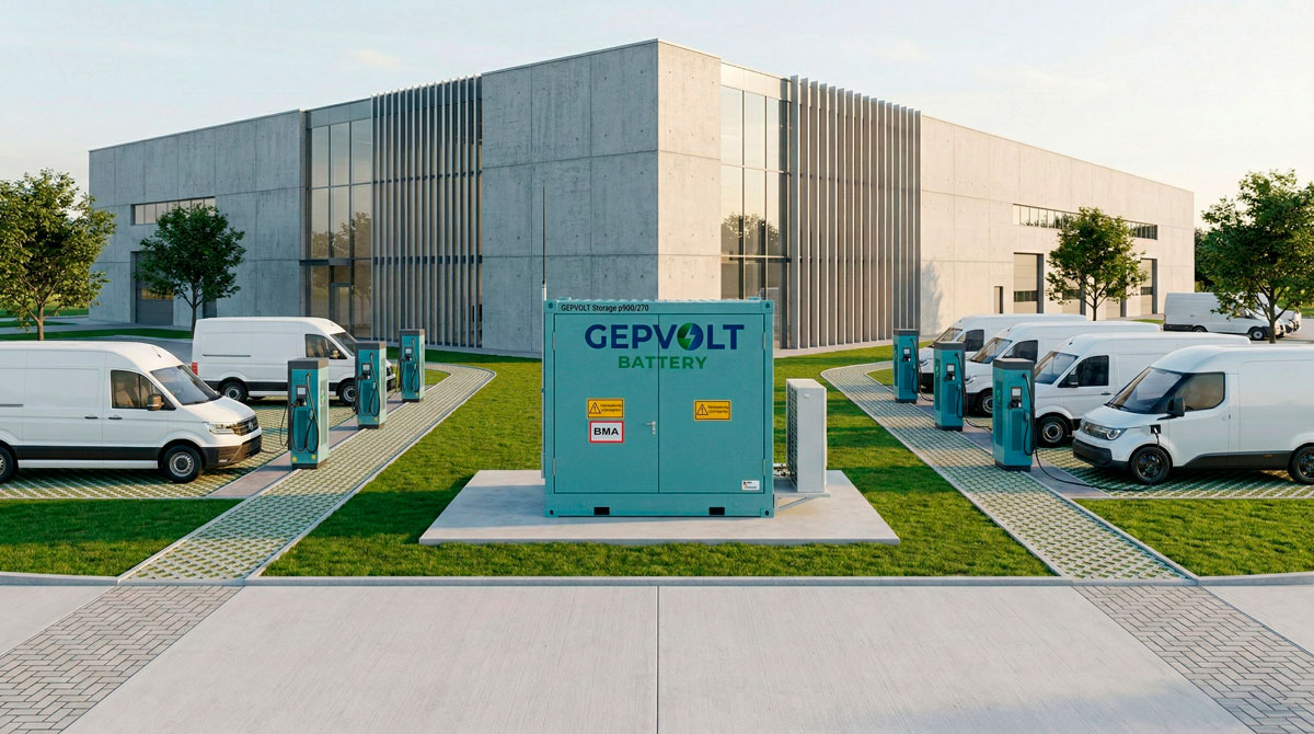 Batteriegestützte Ladeinfrastruktur von GEPVOLT
