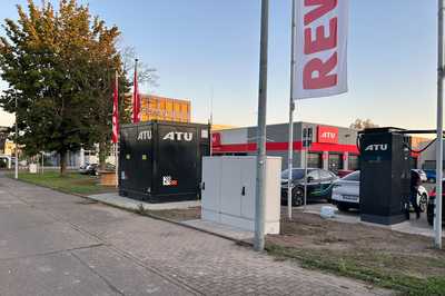Batteriegestützte Ladeinfrastruktur ATU Frankfurt 1